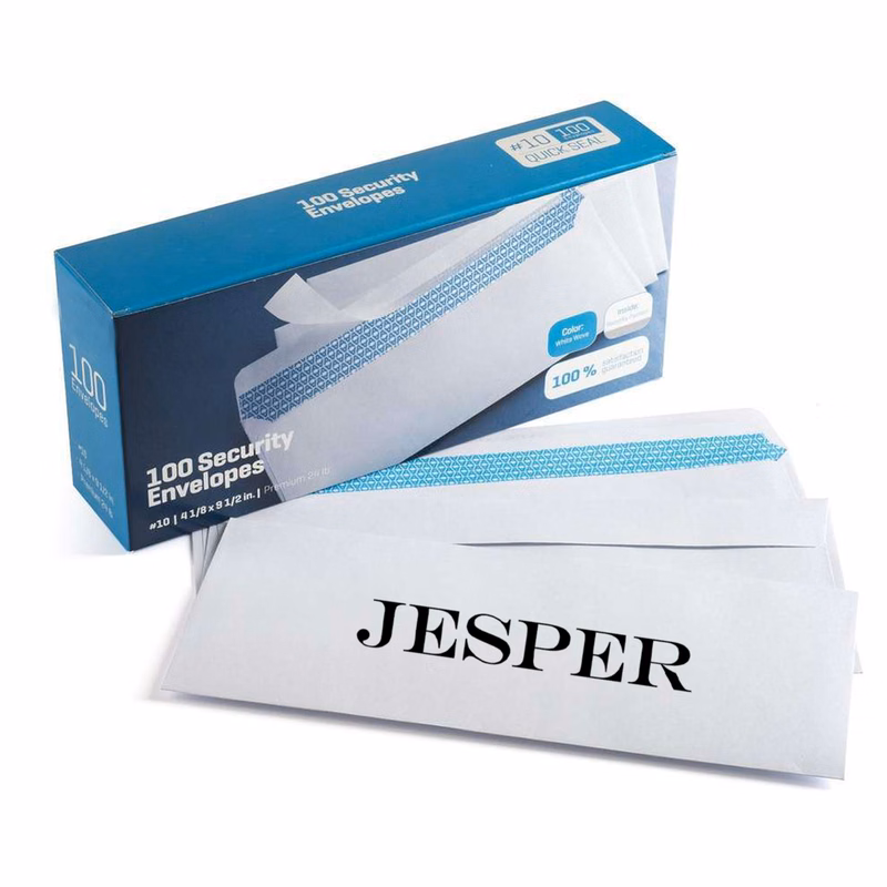 Security Tint Pattern Self-Seal Envelope
