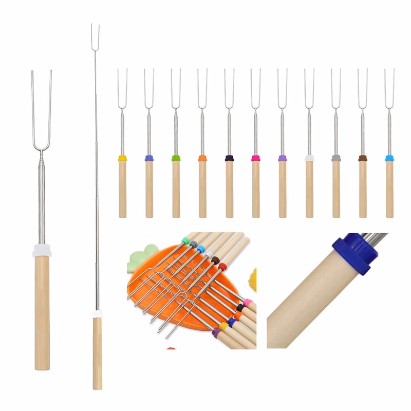 Stainless Steel Roasting Fork with Extendable Design