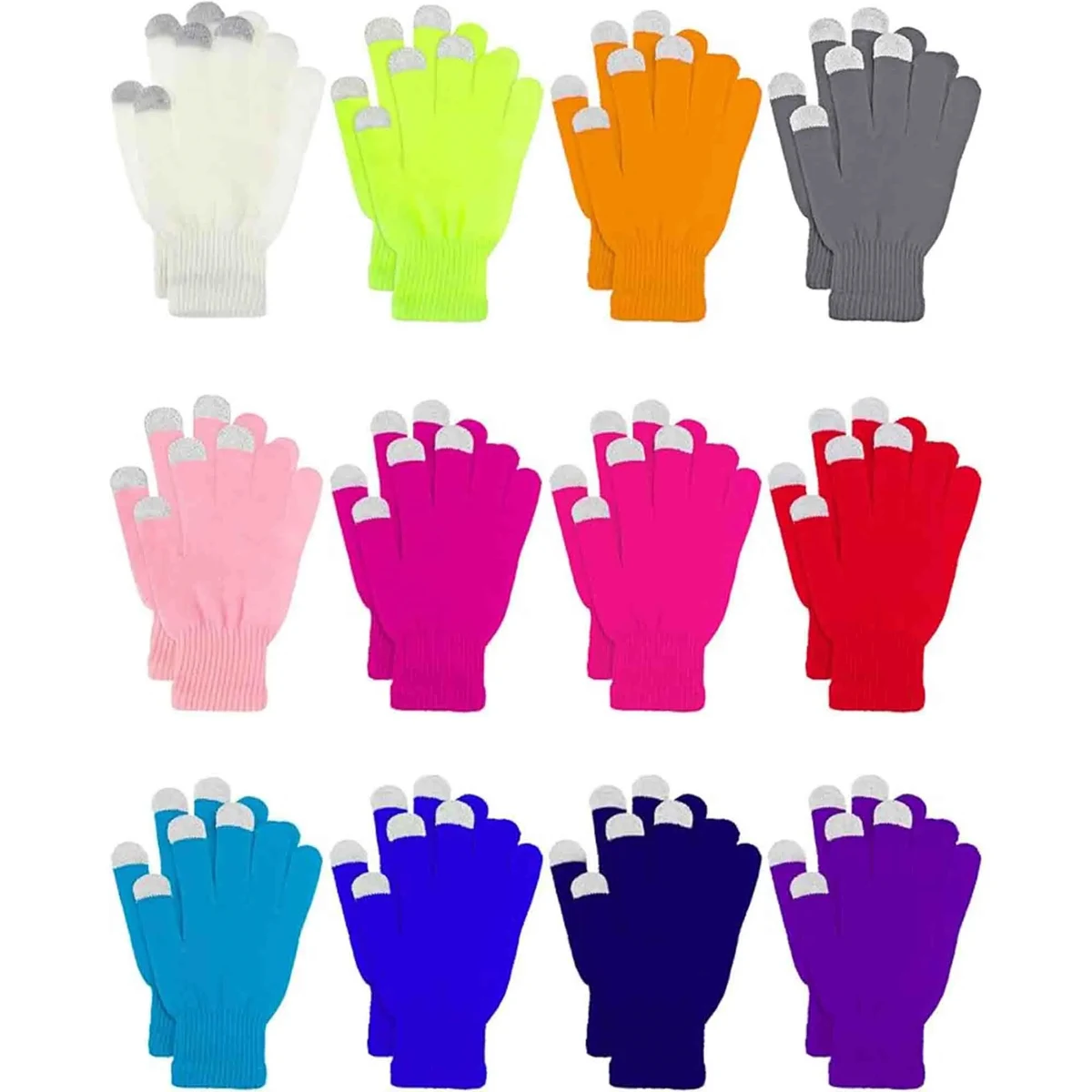 Touchscreen Glove Stretch Knitted Texting Windproof Mittens 1