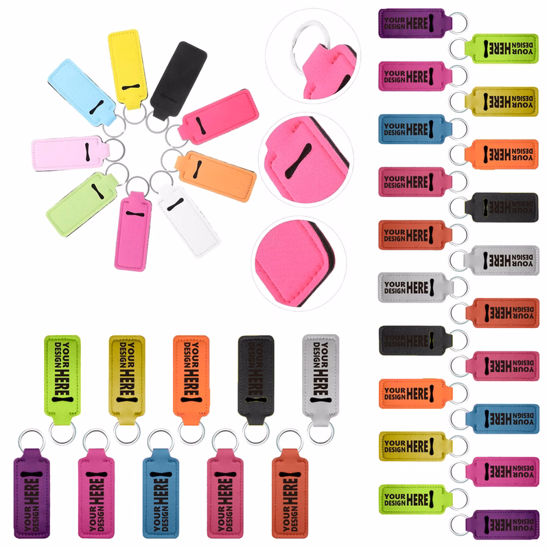 MOQ100 Keychain-Style Lipstick Case