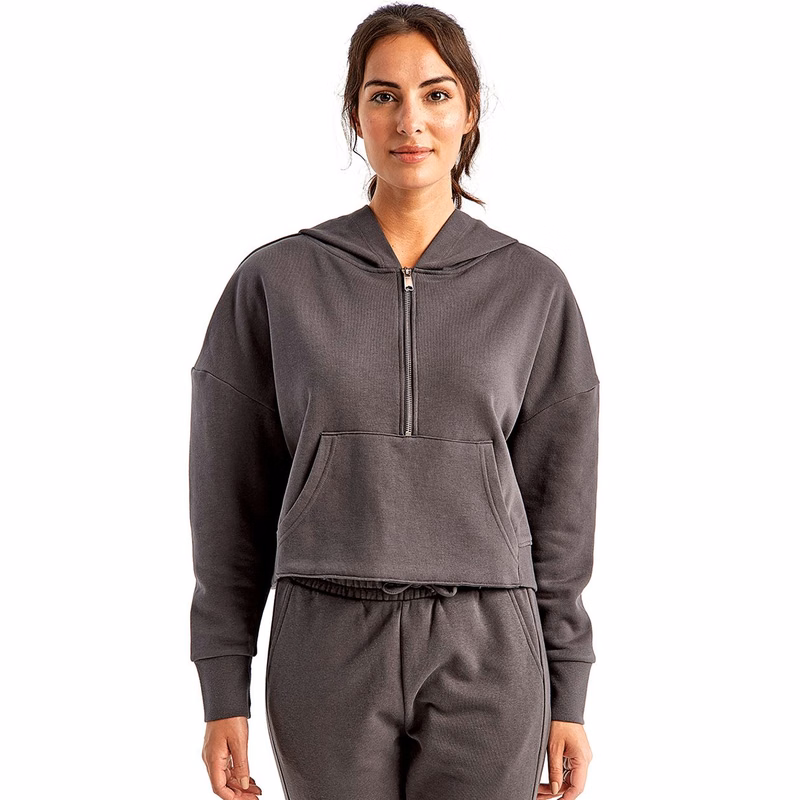 Women's Alice Half-Zip Hooded Sweatshirt - TD077