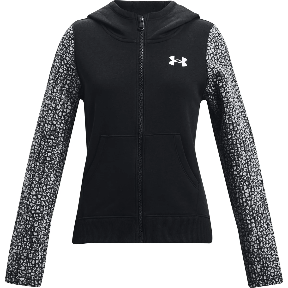 UA Rival Fleece Girls' Full-Zip 1