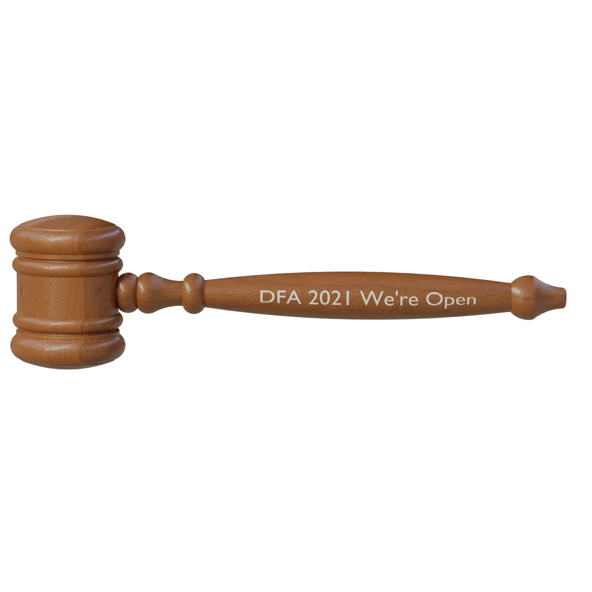 5" Walnut Finish Novelty Gavel with imprint 1