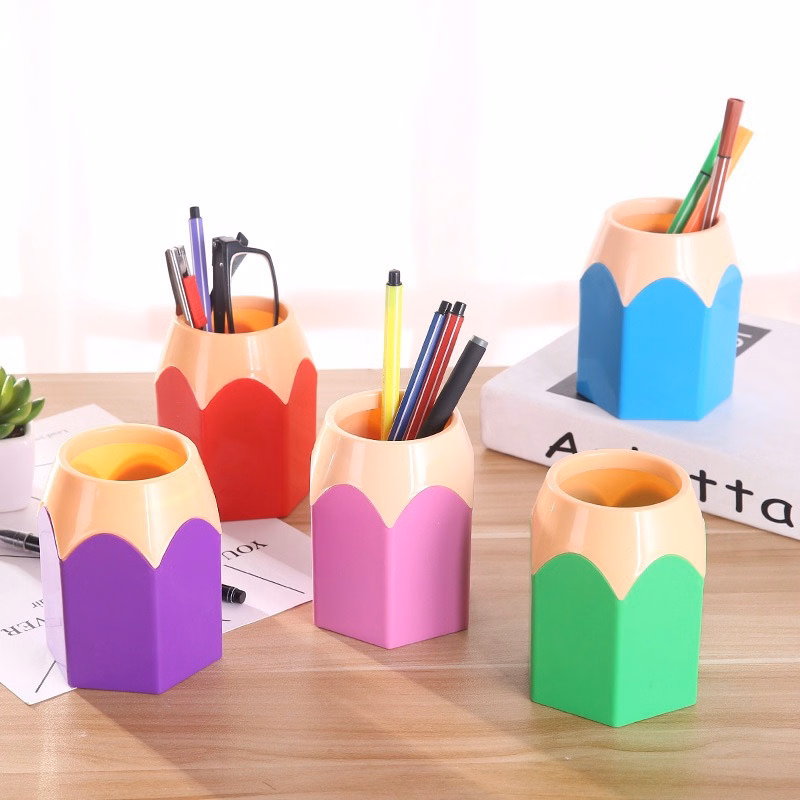 Plastic Pencil Shaped Pen Holders