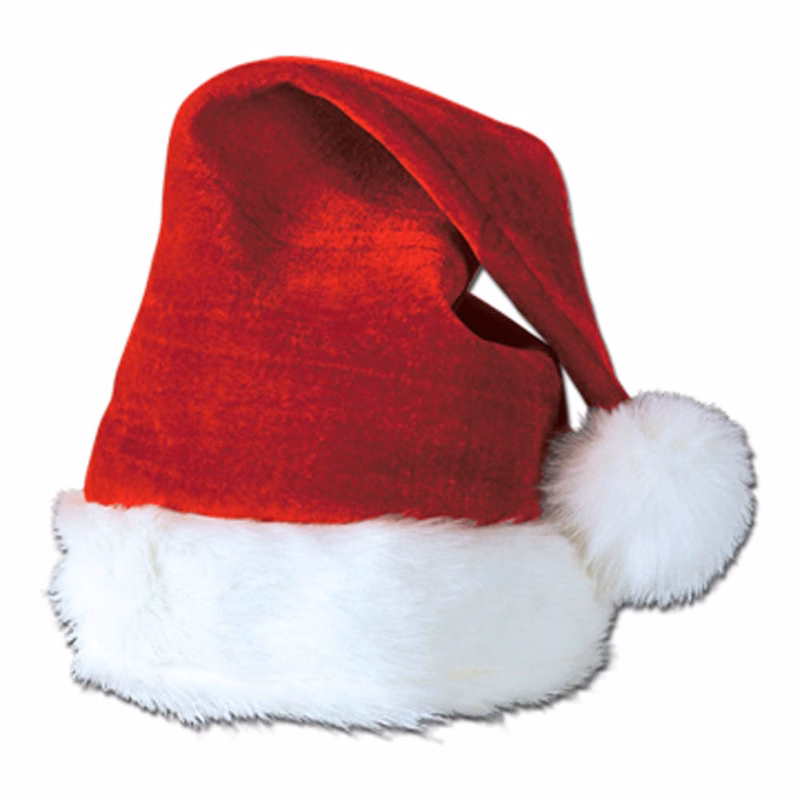 Velvet Santa Hats - One Size