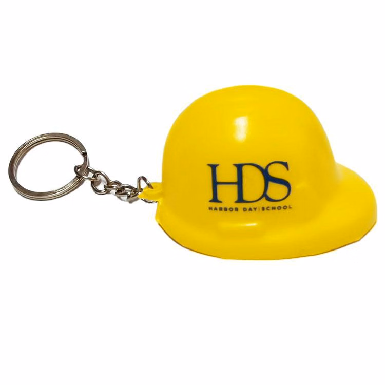 PU Anti Stress Helmet Key Ring
