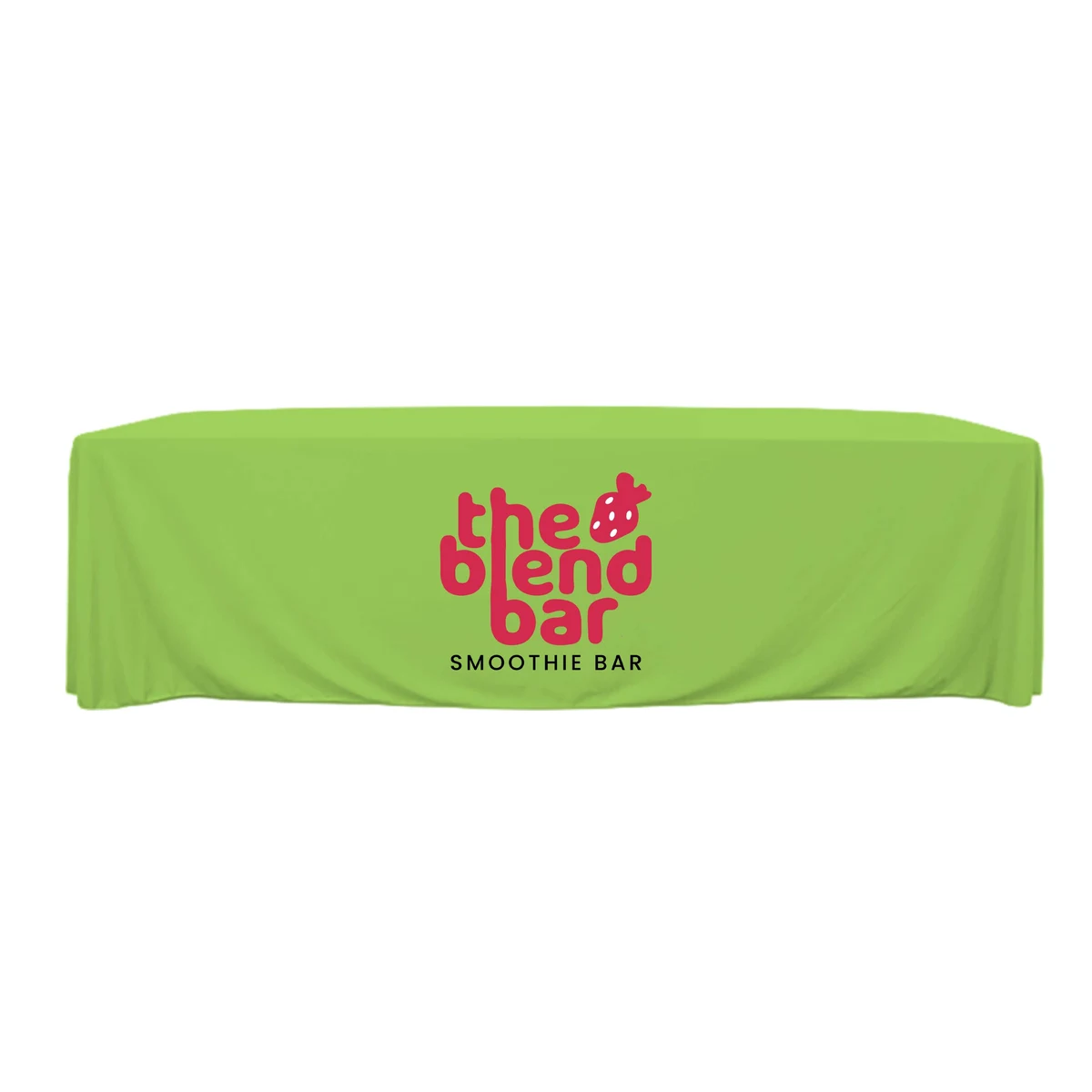 8 ft. Throw PolyKnit Table Cover (Full Color Logo) 1