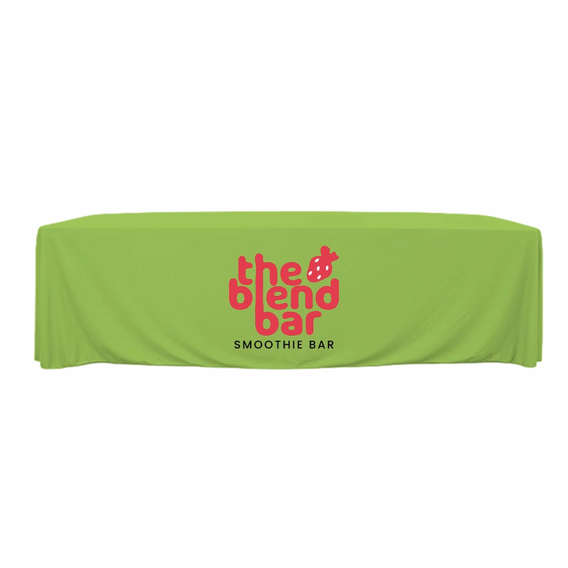 8 ft. Throw PolyKnit Table Cover (Full Color Logo)