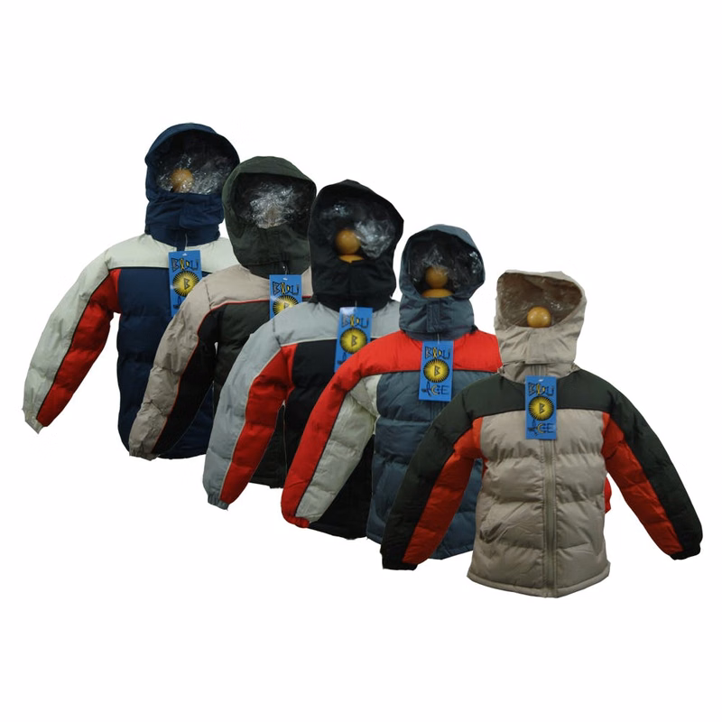 Boys' Hooded Jackets Assorted Color Combos 6-16