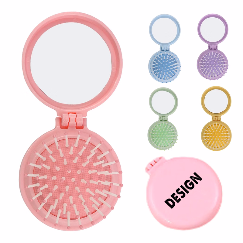 Portable Round Air-cushion Comb Mirror