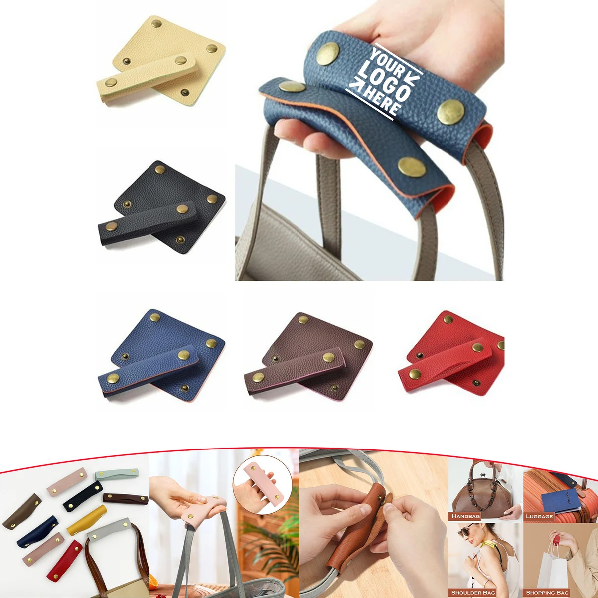 Leather Luggage Handle Wrap 1