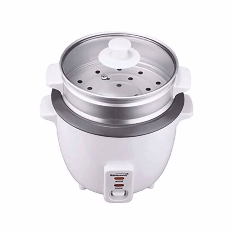 5-Cup Rice Cooker with Steamer White
