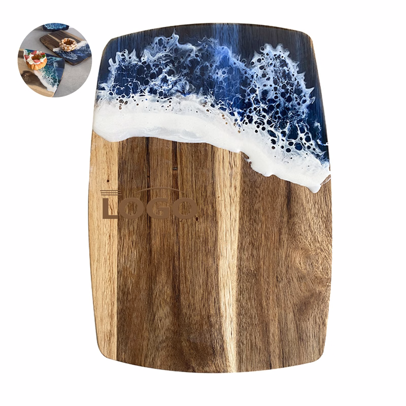 Acacia Wood Chopping Board with Resin Art