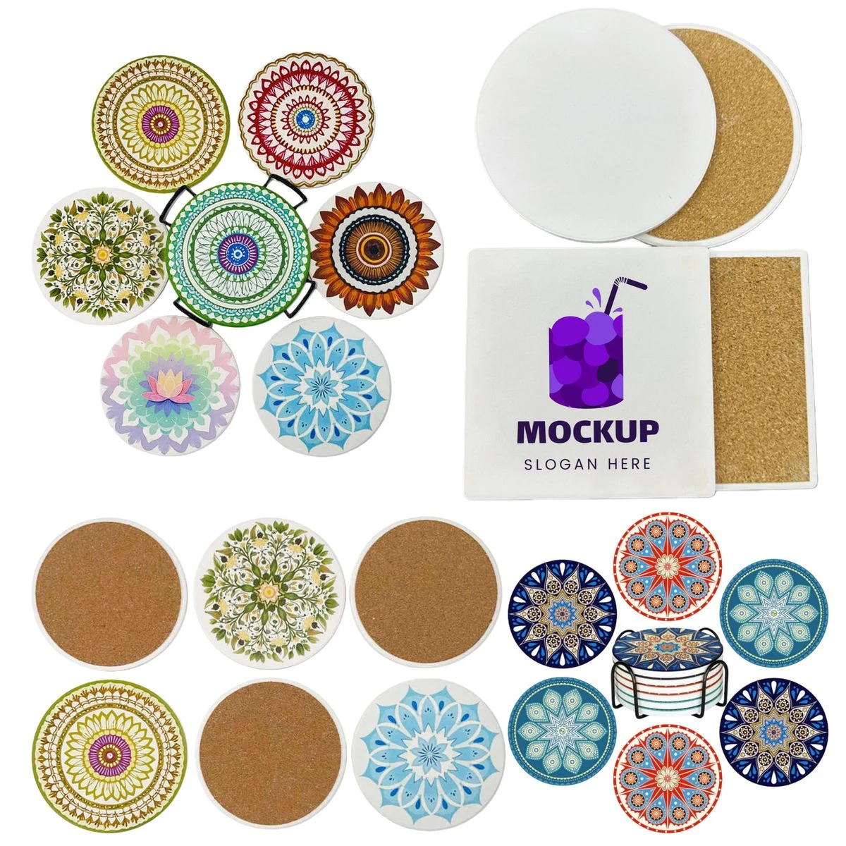 Durable Drink Round Ceramic Coaster 1