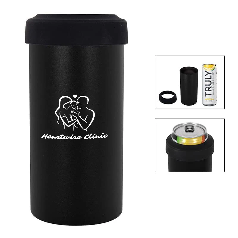 12 Oz. SLIM Stainless Steel Insulated Can Holder 1