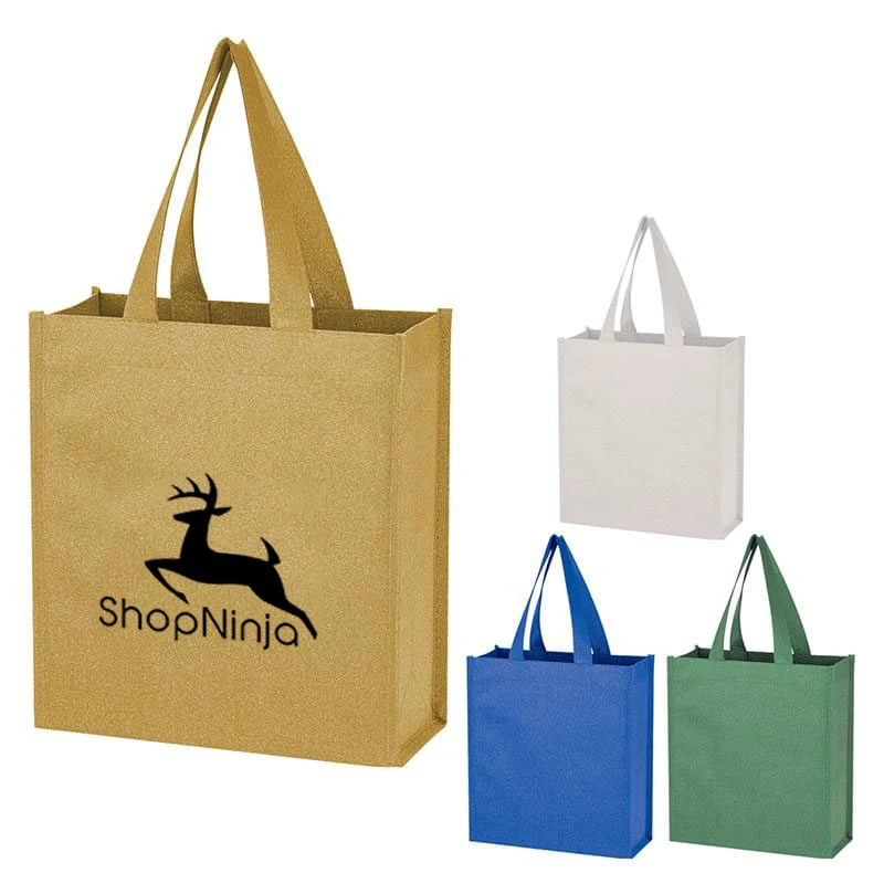 Monroe Mini Non-Woven Glitter Tote Bag 1