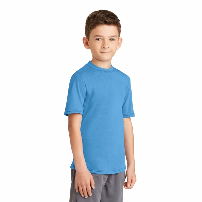 Port & Company Youth Performance Blend Tee.