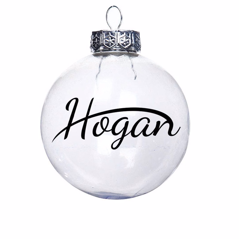 Clear Plastic Christmas Ball