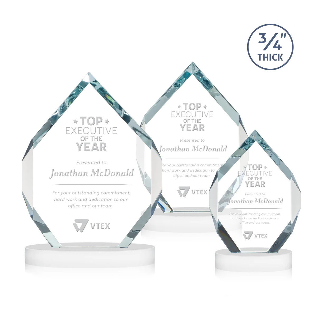 Royal Diamond Award on Alberton Base - White 1