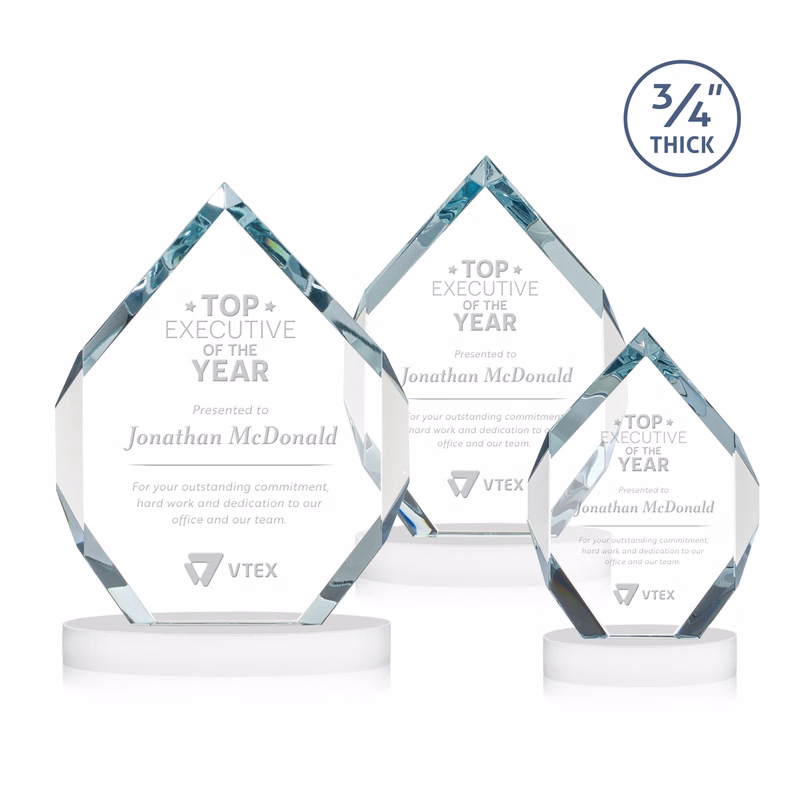 Royal Diamond Award on Alberton Base - White