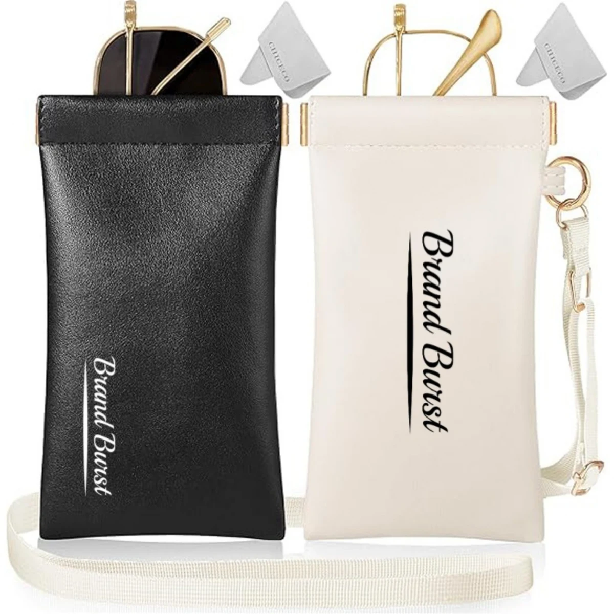 Portable Eyeglass Pouch With Adjustable Lanyard 1