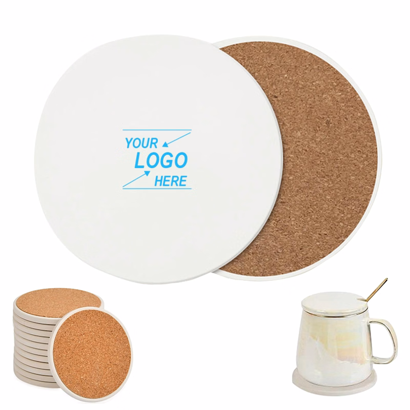 4" Round Ceramic Coaster