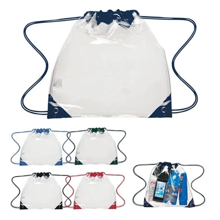 PVC Transparent Drawstring Backpack 1