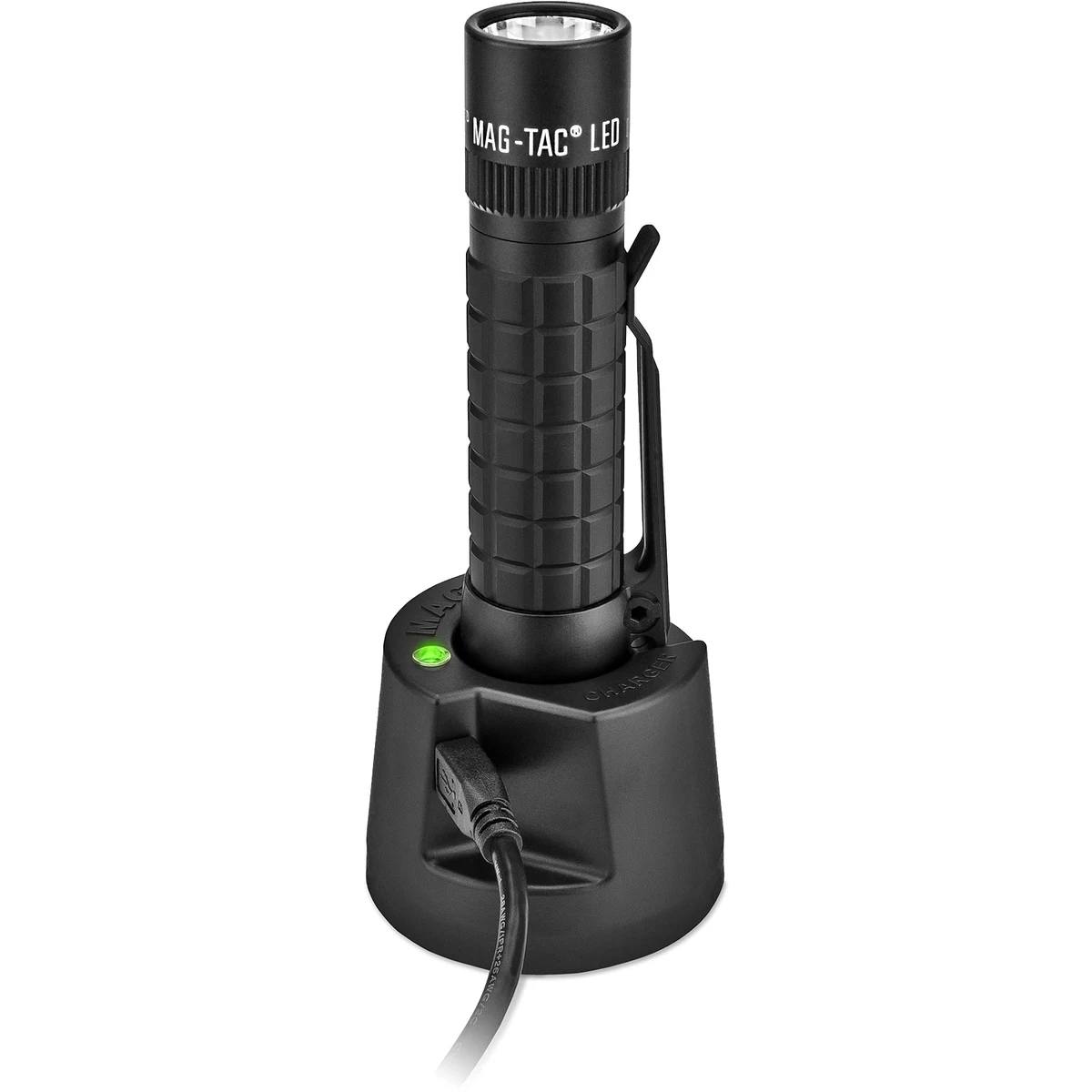 Maglite® MagTac Rechargeable Plain Head Flashlight System 1