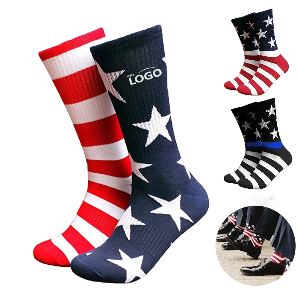 American Flag Patriotic Socks 1