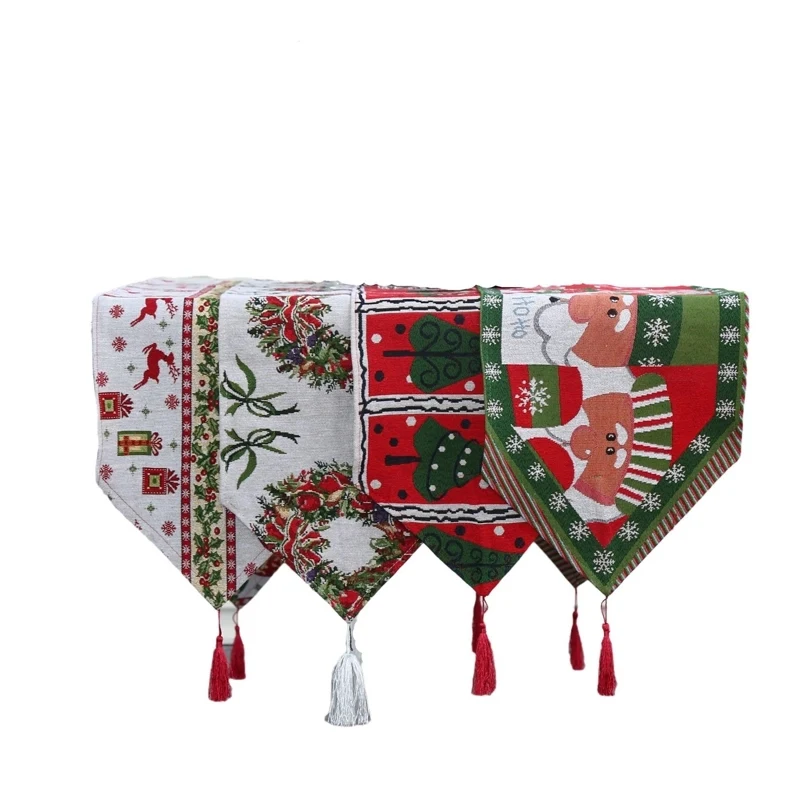 Christmas Knitted Cloth Table Runner 1