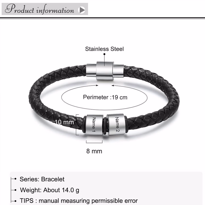 Leather rope bracelet