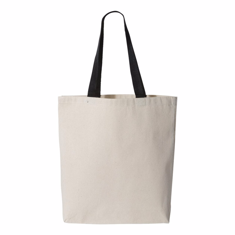 11L Canvas Tote with Contrast-Color Handles - Q4400