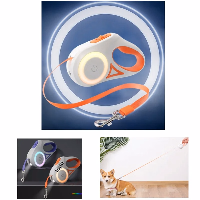 Retractable Dog Leash Pet Accessory with Light