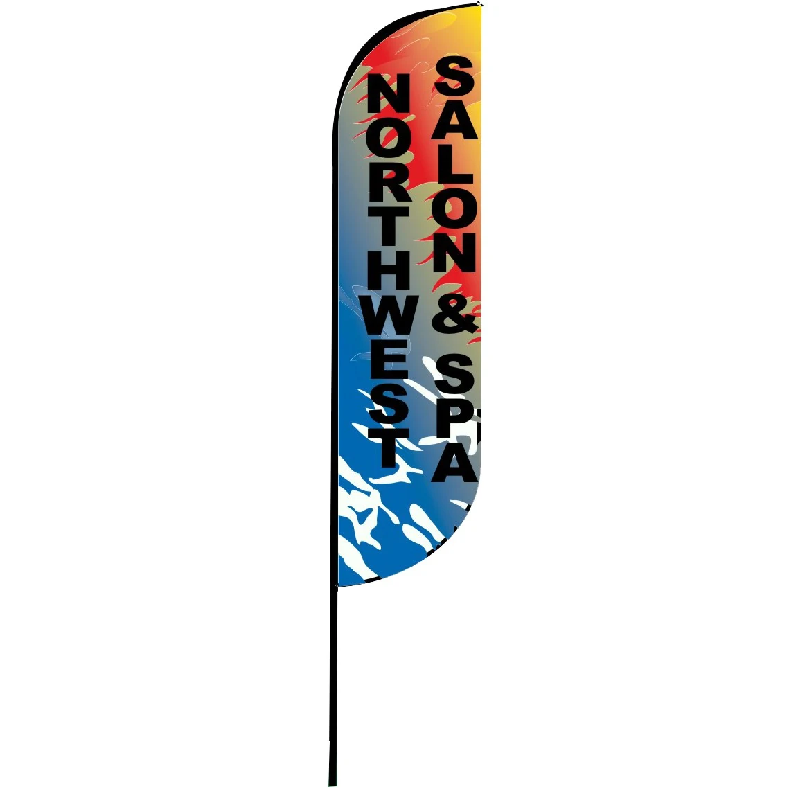 12 ft Replacement Curve Flag Double Sided (Fabric Only) 1