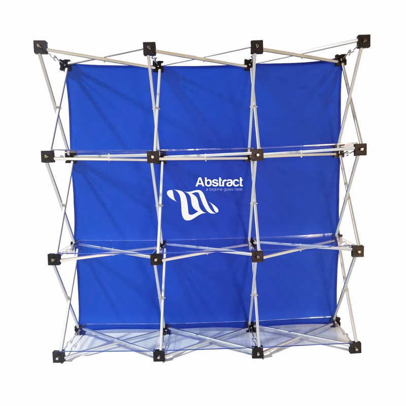 Table Top Grid Banner w/Shelves 49"x49"