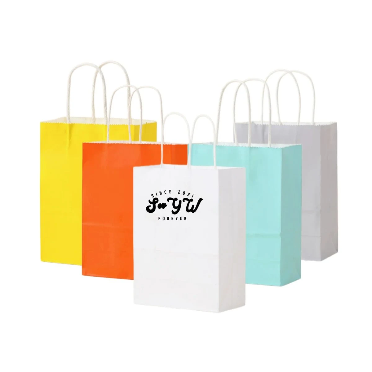 Holiday Kraft Paper Gift Carry Bag 1