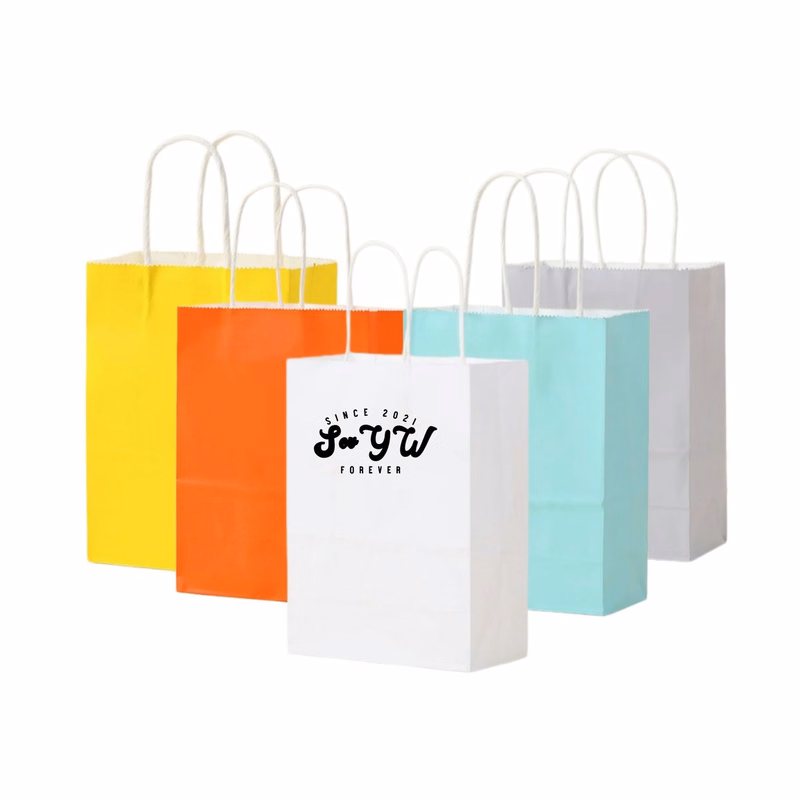Holiday Kraft Paper Gift Carry Bag