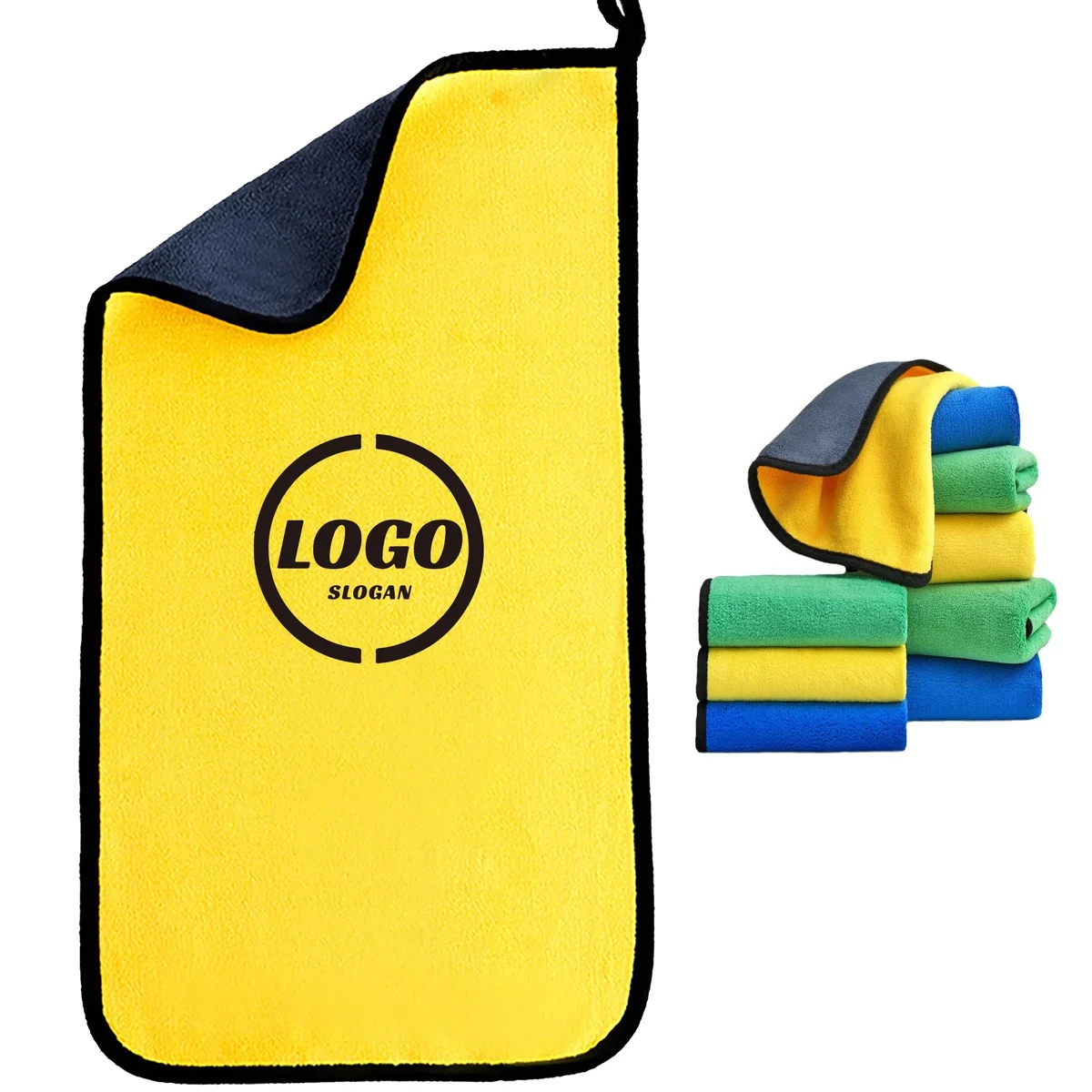 Custom Coral Fleece Car Wash Towel 1