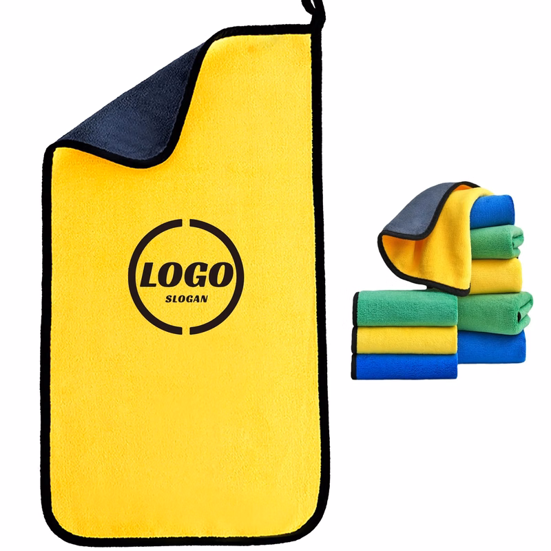 Custom Coral Fleece Car Wash Towel