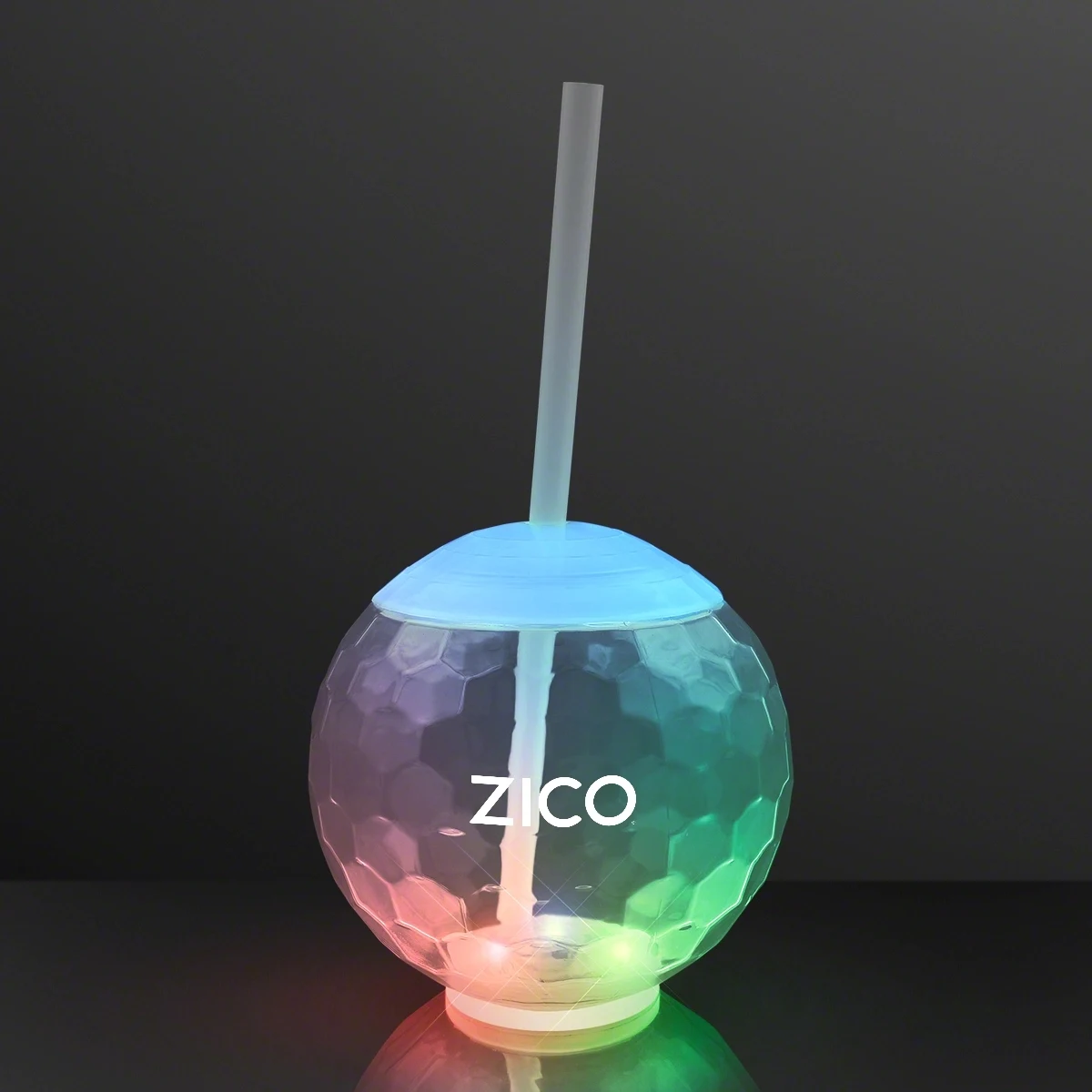 LED Disco Ball Tumbler Cup, Deluxe Light Base 1