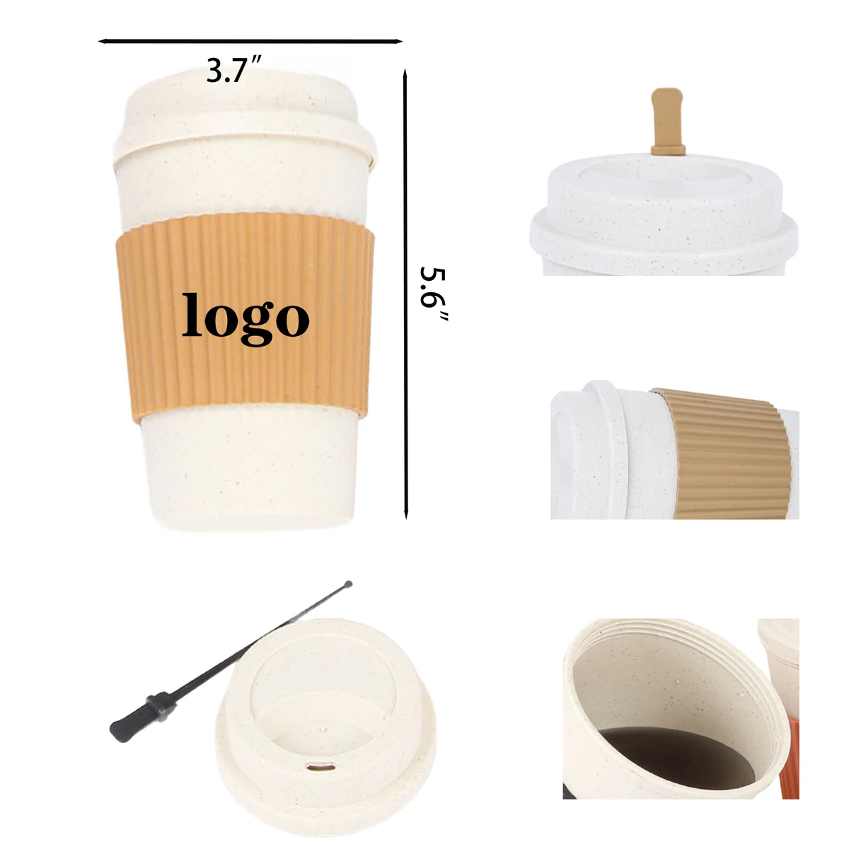 16oz Full color minimalist coffee cup 1