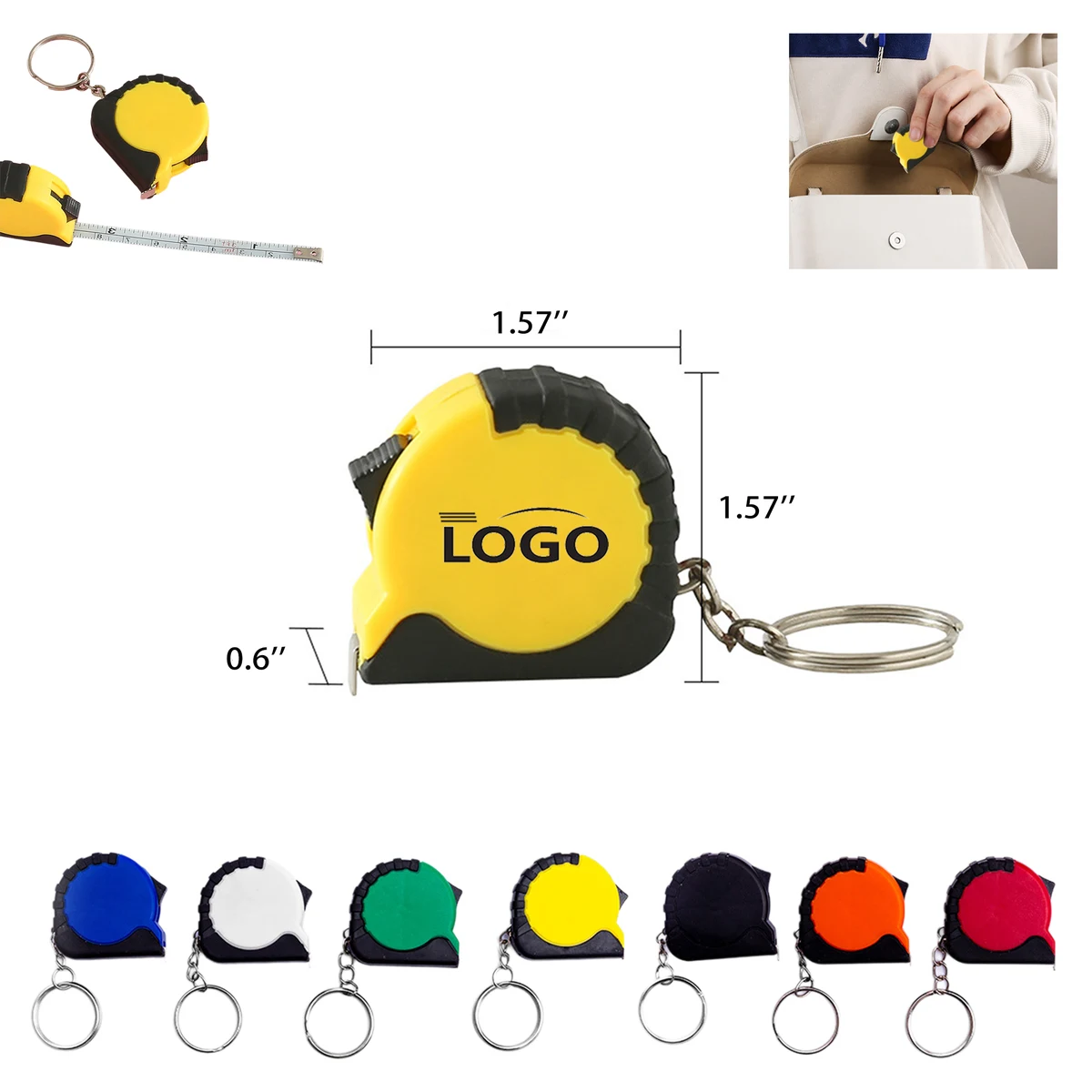 Mini Keychain Measuring Tape Ruler MOQ 50 1