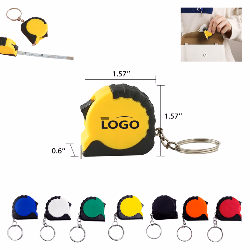 Mini Keychain Measuring Tape Ruler MOQ 50
