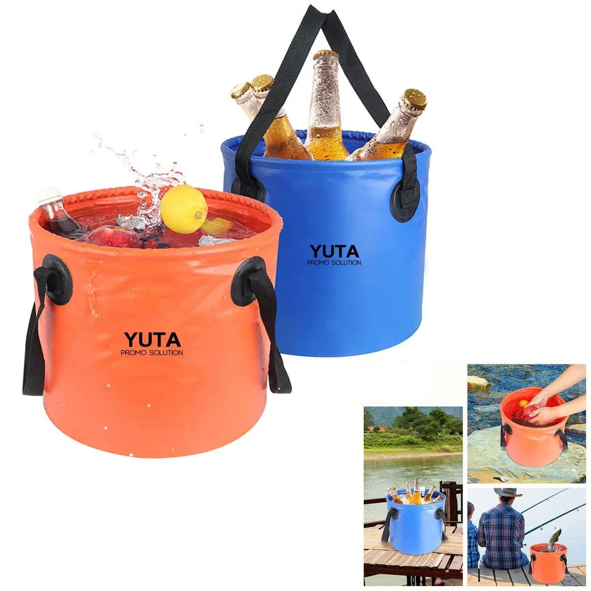5 Gallon Pvc Anti Seepage Collapsible Bucket For Outdoor 1