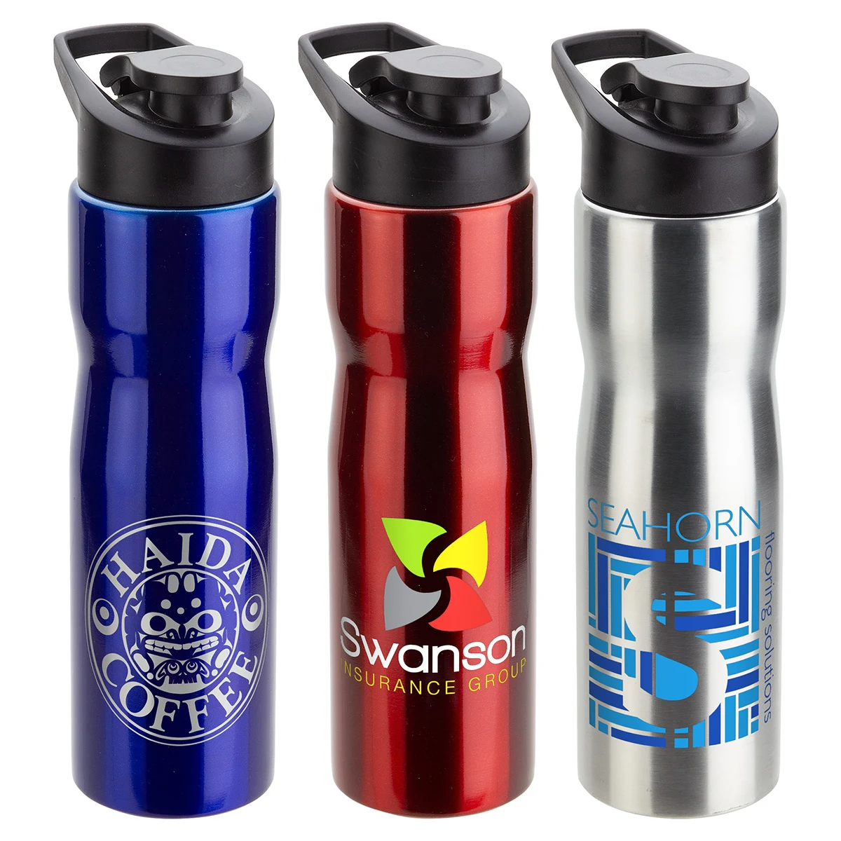 Crescent 25 oz Stainless Steel Bottle, custom water bottle with logo imprint 1