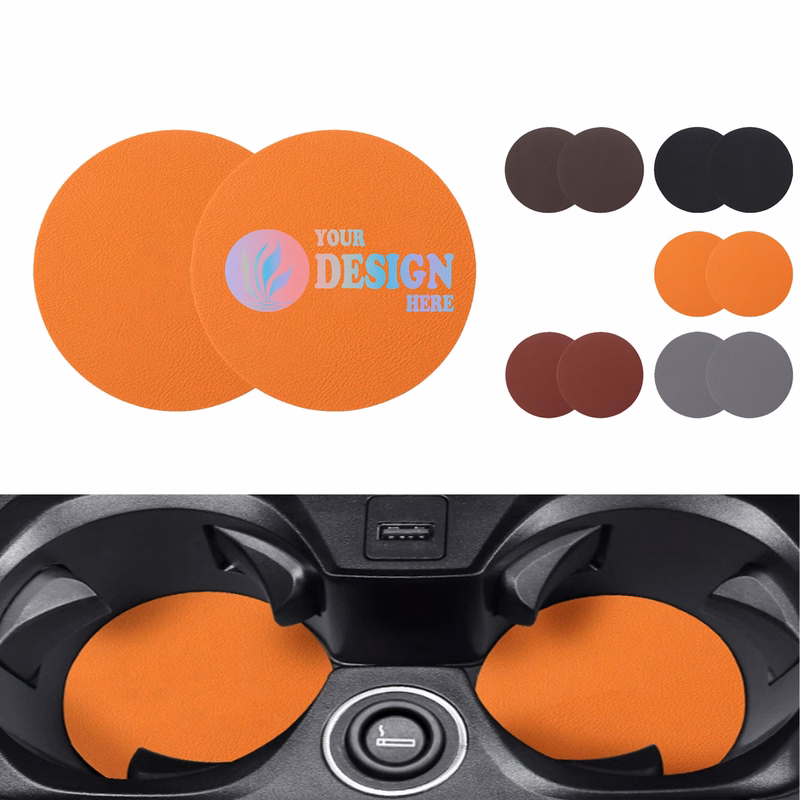 2 PC Set PU Car Coaster