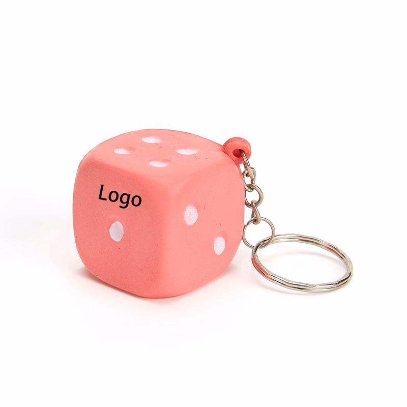 2 in 1 Dice Keychain and Stress Reliever