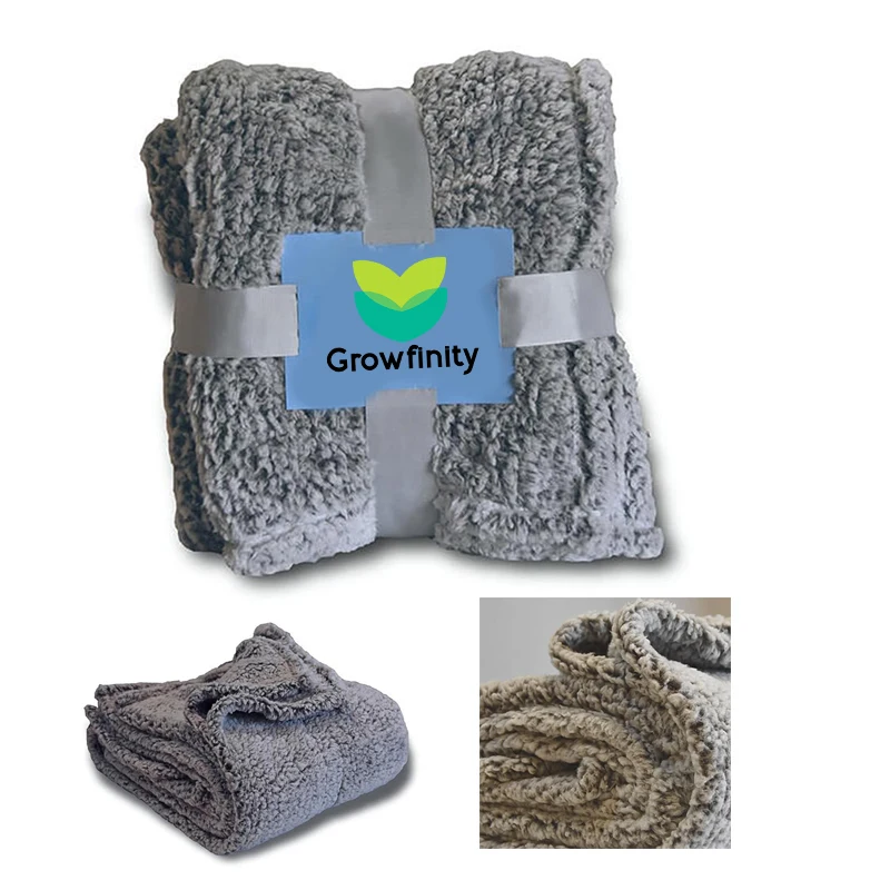 Frosted Sherpa Blankets 1