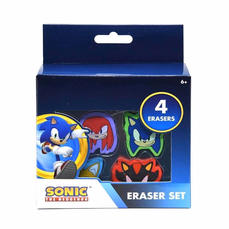 Sonic Eraser Sets - 4 Pack