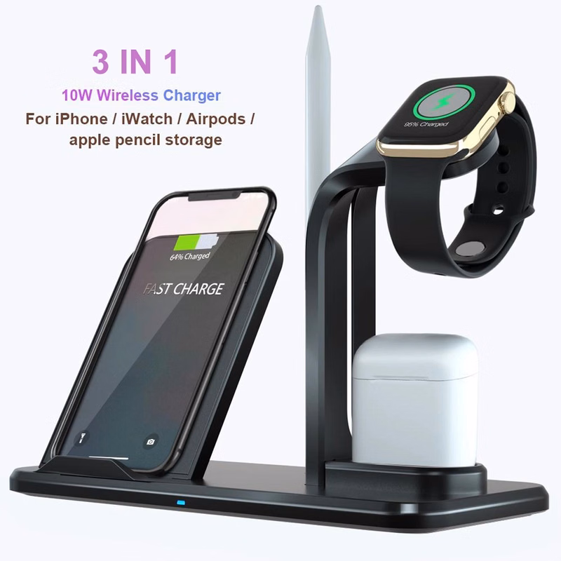 3 in 1 Wireless Holder Stand Charger Watch Charging